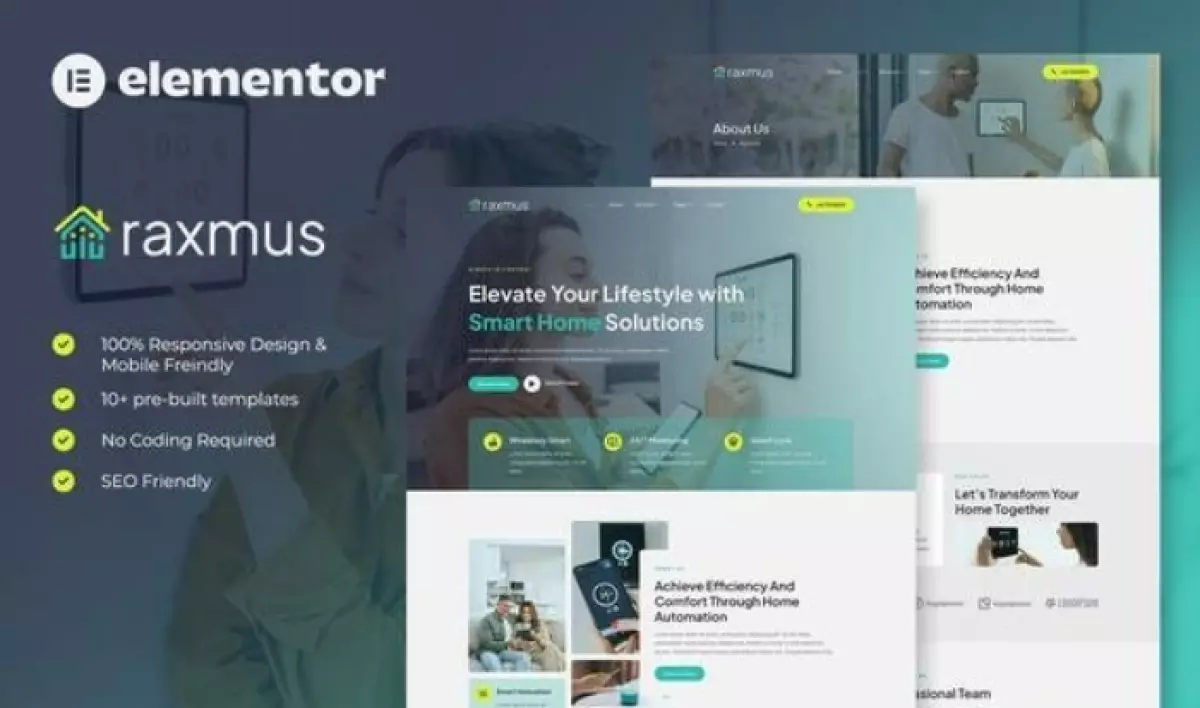 Raxmus - Smart Home Automation Elementor Template Kit