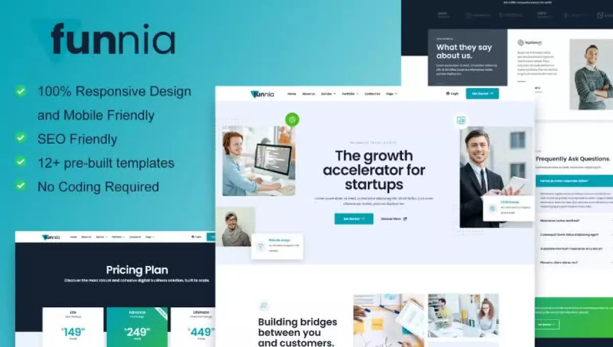 Funnia - Digital Agency Elementor Template