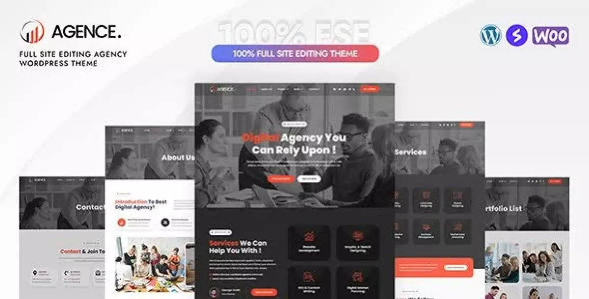 [WISH] Agence - Digital Agency Full Site Editing WordPress Block