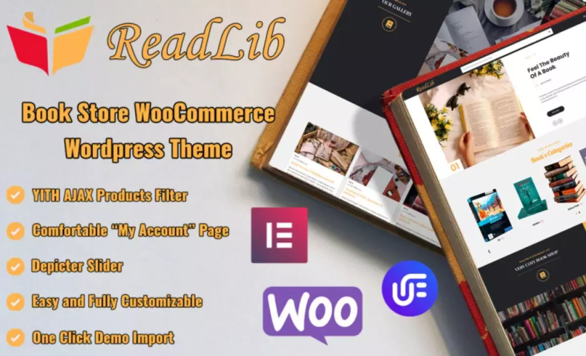 ReadLib – Book Store WooCommerce Theme