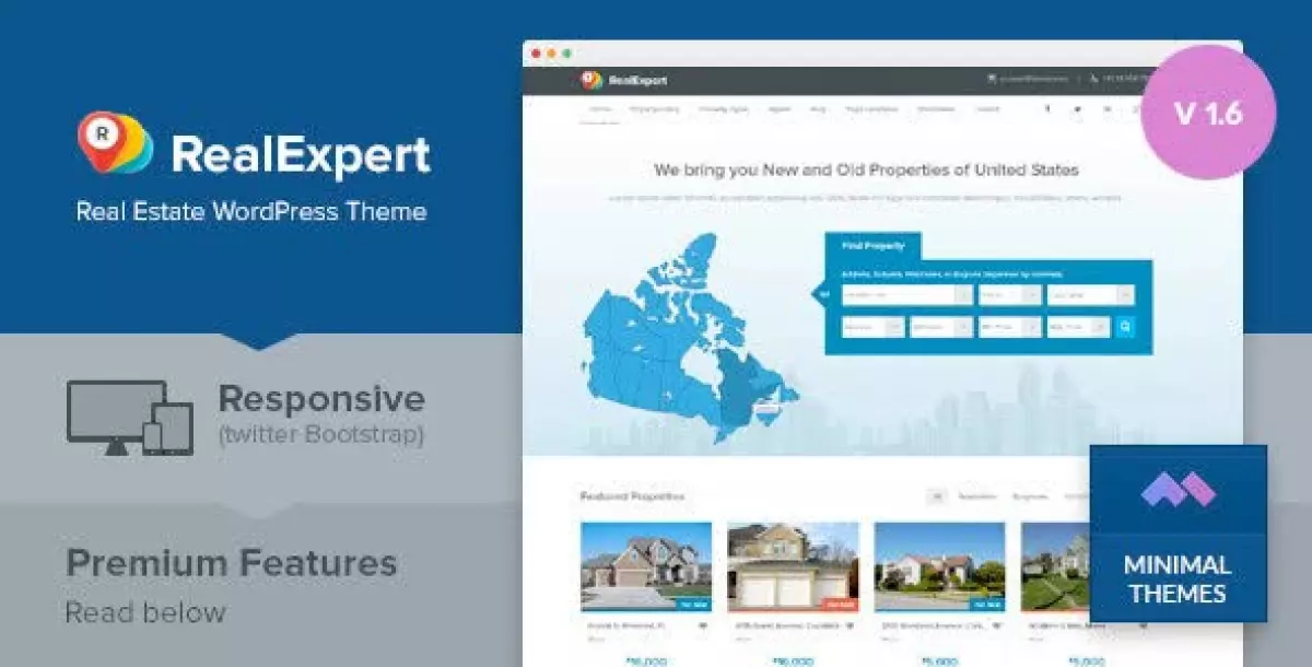 Real Expert - Responsive Real Estate and Property Listing WP Theme