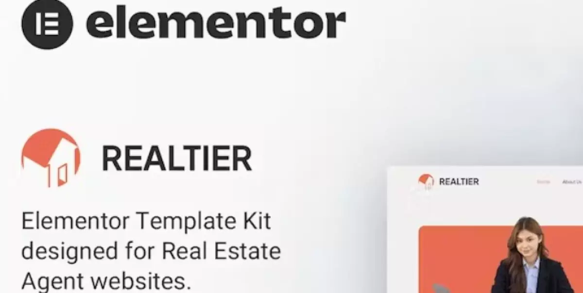 Realtier – Real Estate &amp; Property Agent Elementor Template Kit