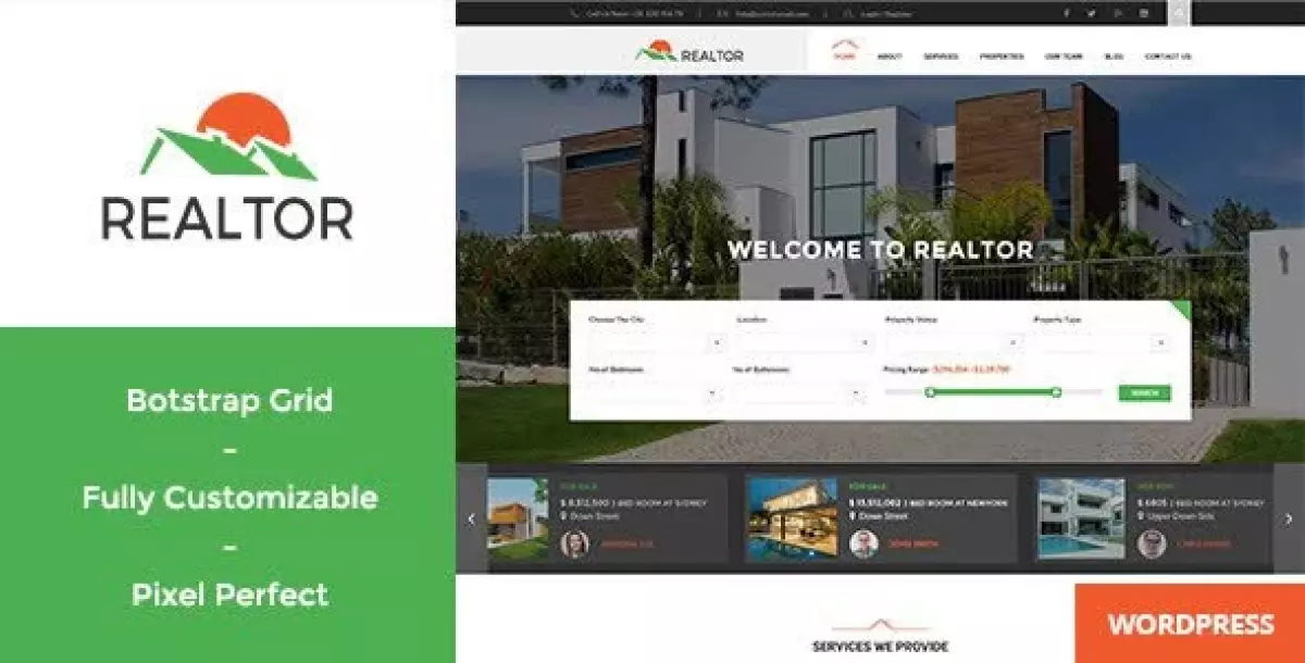 Realtor - Responsive Real Estate WordPress Theme 1.4.1