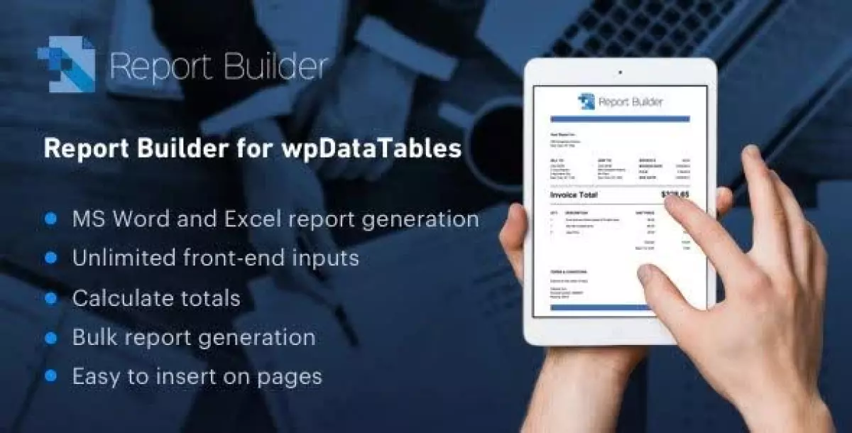 Report Builder add-on for wpDataTables - Generate Word DOCX and Excel XLSX documents 1.3.6