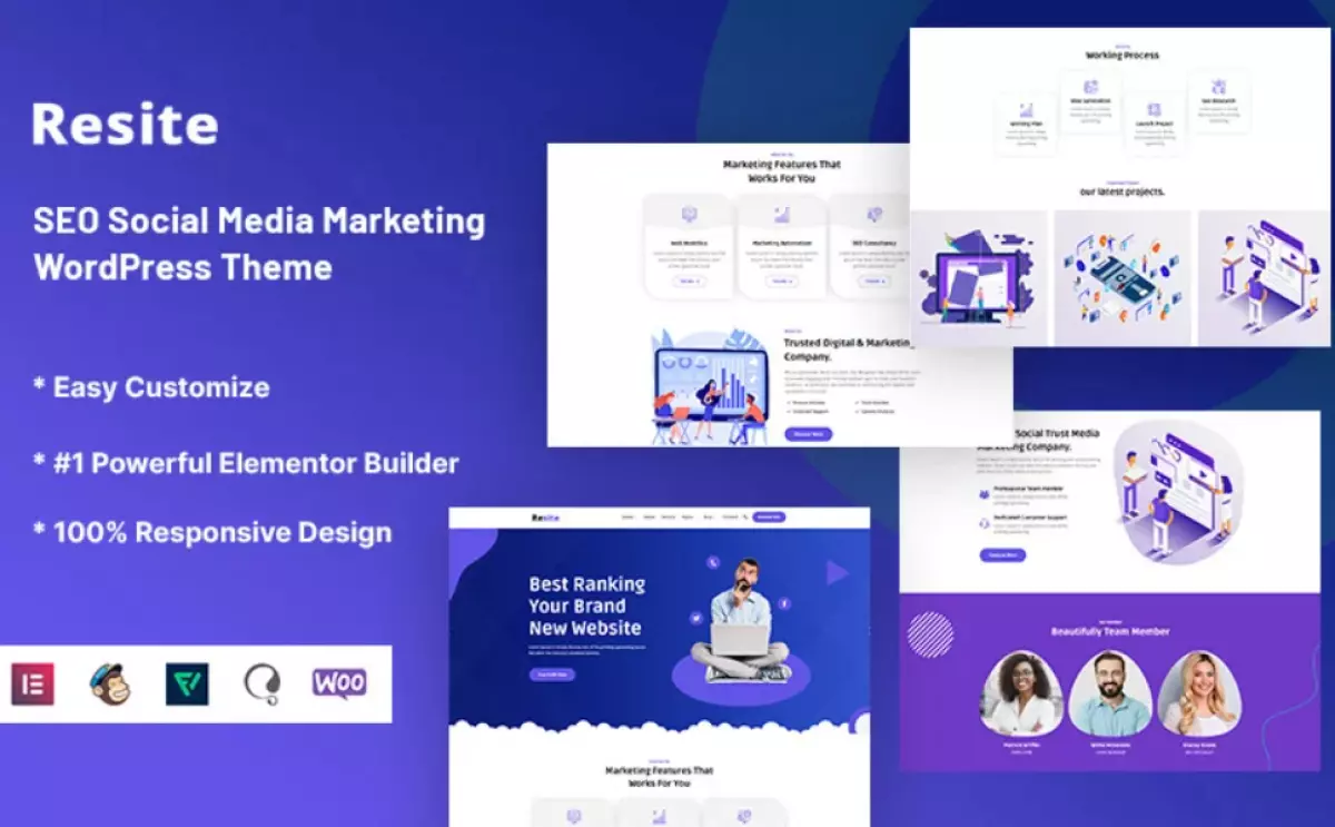 Resite - SEO Social Media Marketing WordPress Theme