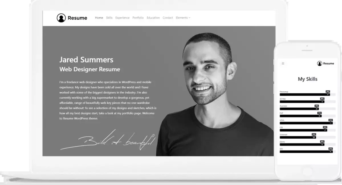 Resume WordPress Theme