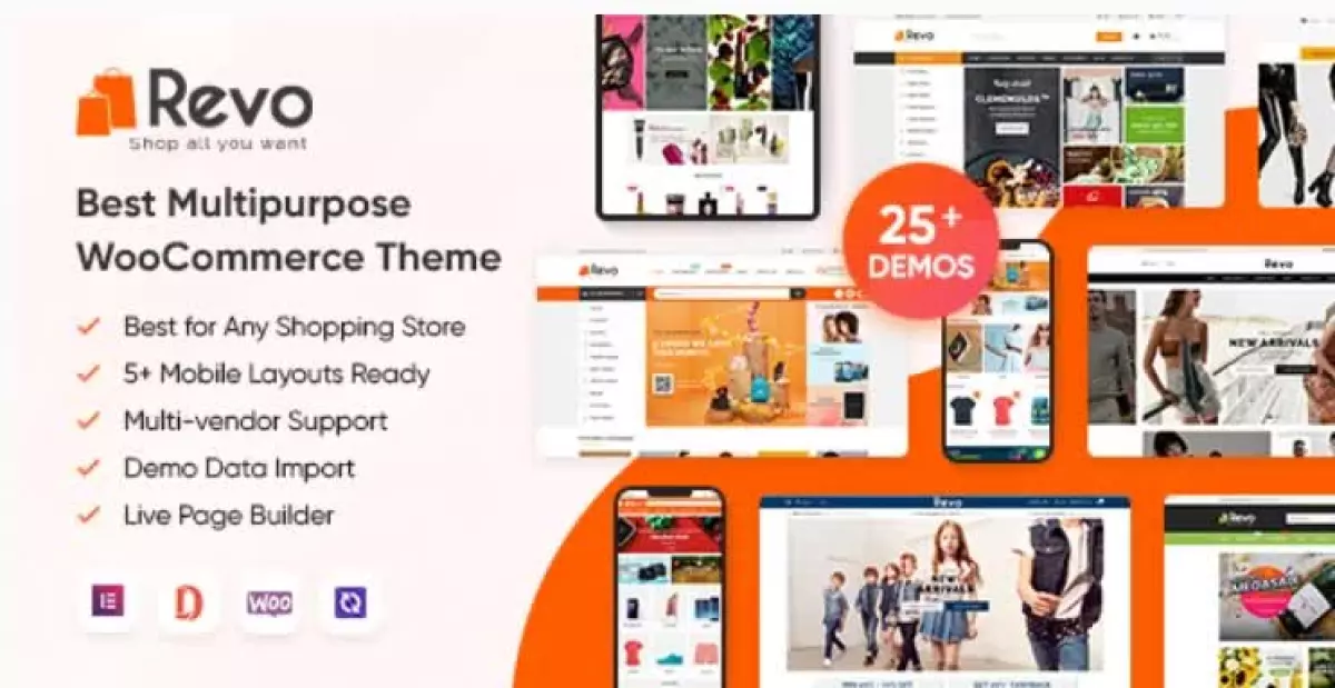 Revo - Multipurpose Elementor WooCommerce WordPress Theme (25+ Homepages & 5+ Mobile Layouts) 4.0.14