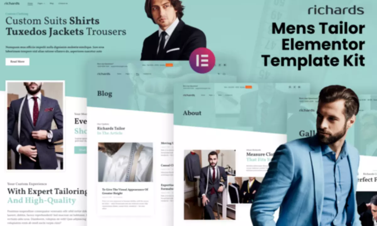 Richards – Mens Tailor Elementor Template Kit