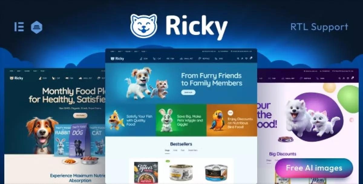 Ricky - Pet Shop &amp; Care WooCoomerce Theme