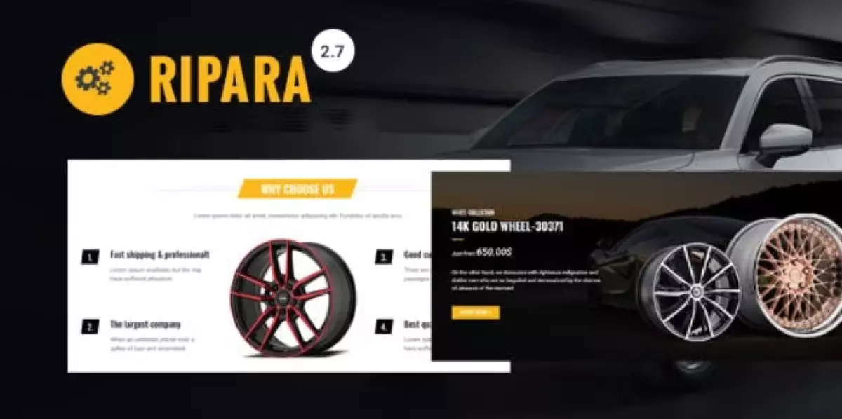 Ripara - Auto Repair &amp; Car WooCommerce WordPress Theme