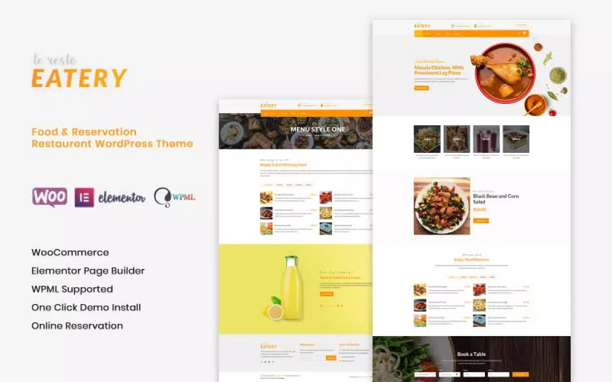 Le Resto - Restaurant WordPress Theme