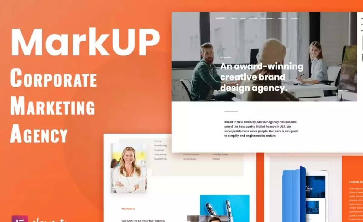 MarkUP - Corporate & Marketing Agency Elementor Template