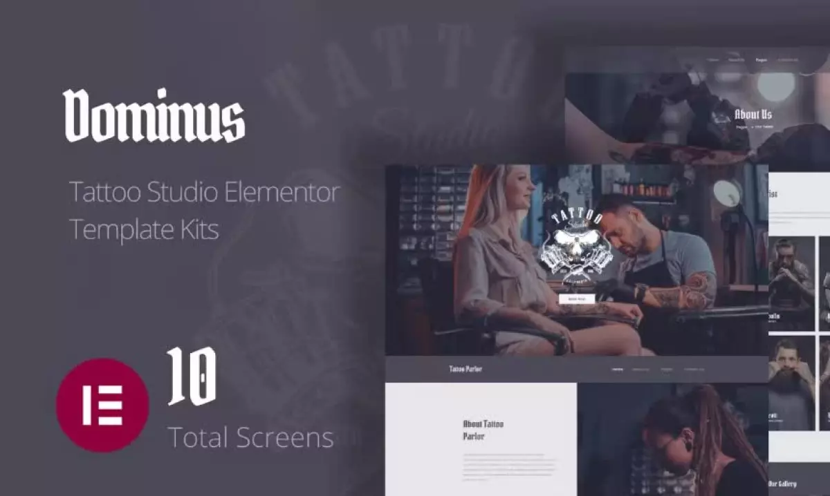 Dominus - Tattoo Studio Elementor Template