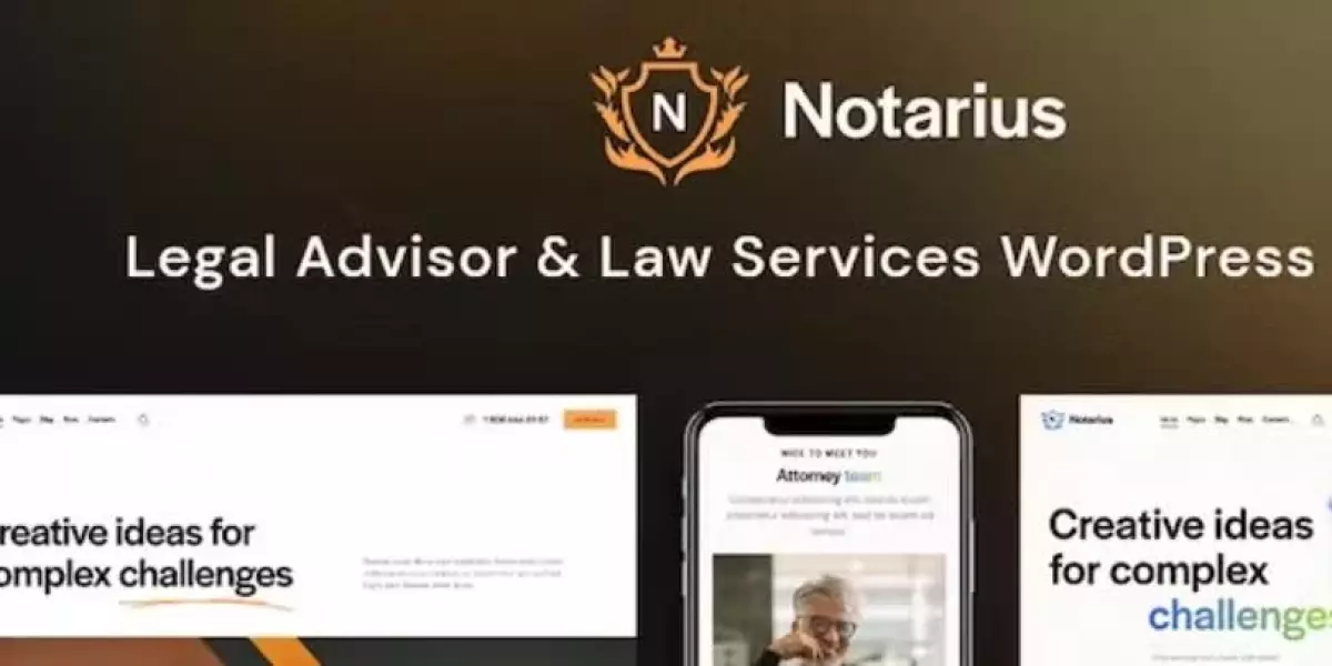 Notarius - Legal Advisor & Law Services WordPress Theme