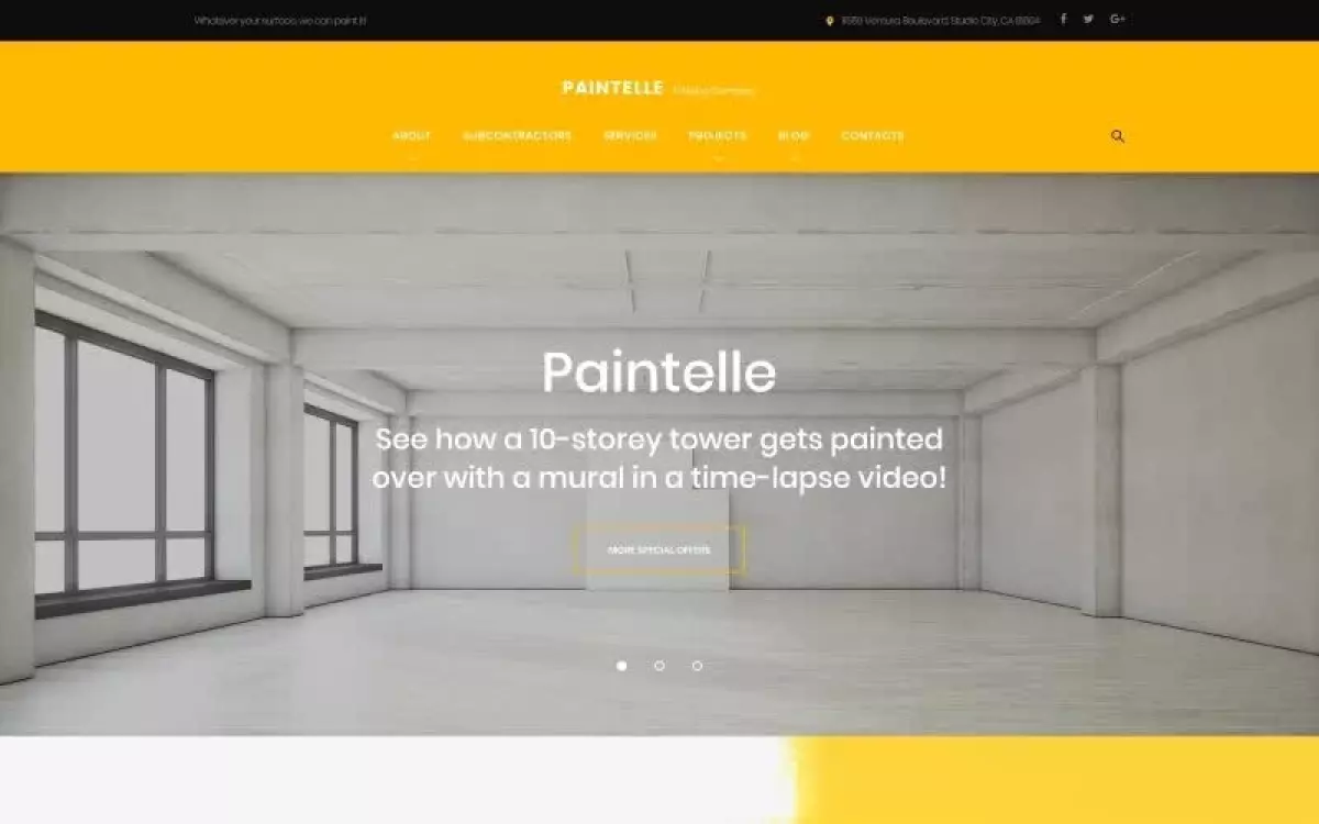 Paintelle - Painting Company WordPress Theme