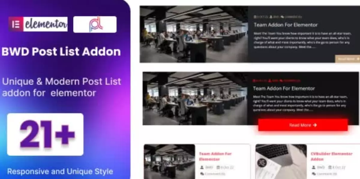 Blog Post List Addon For Elementor
