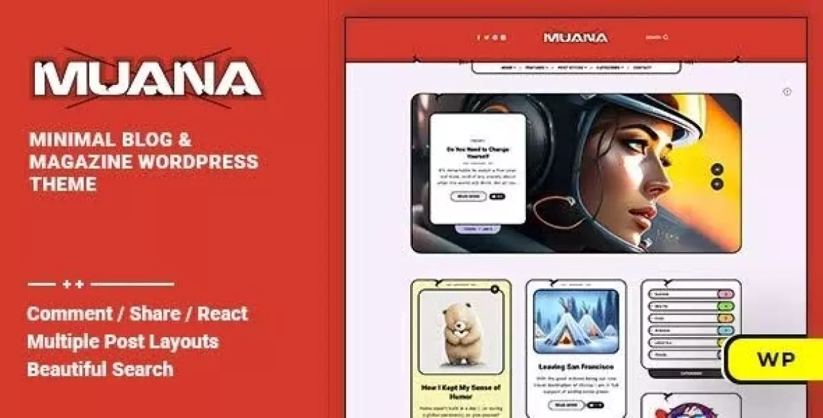 Muana - Blog & Magazine WordPress Theme