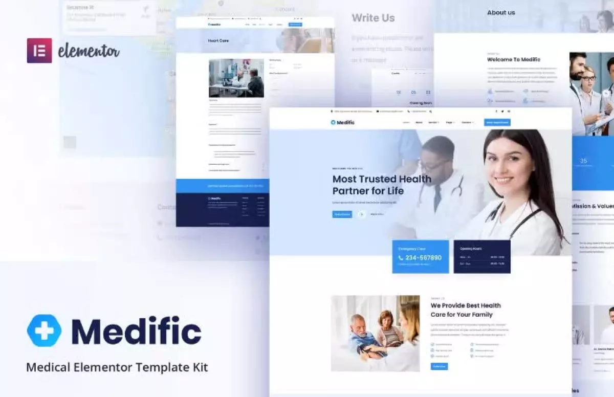 Medific - Medical Elementor Template