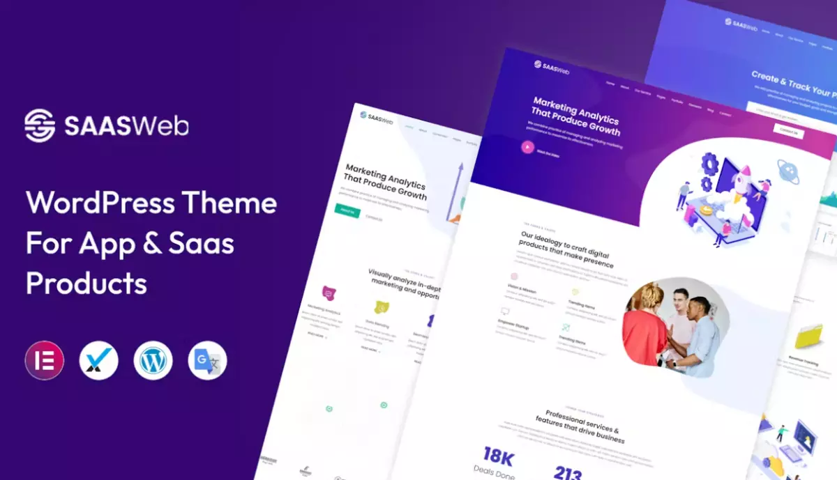 Saasweb - WordPress Theme For App &amp; Saas Products