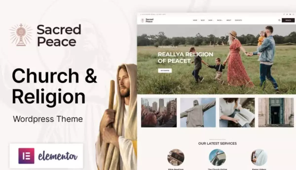 Sacred Peace &#8211; Religion and Church WordPress Theme