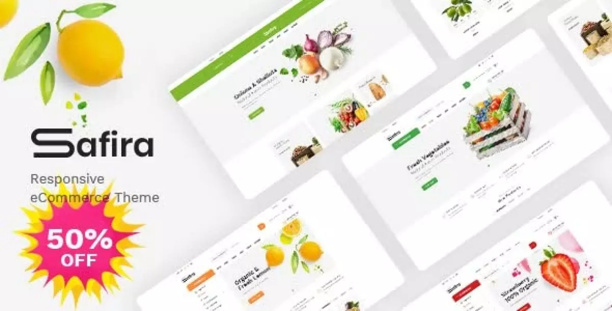 Safira - Food & Organic WooCommerce WordPress Theme