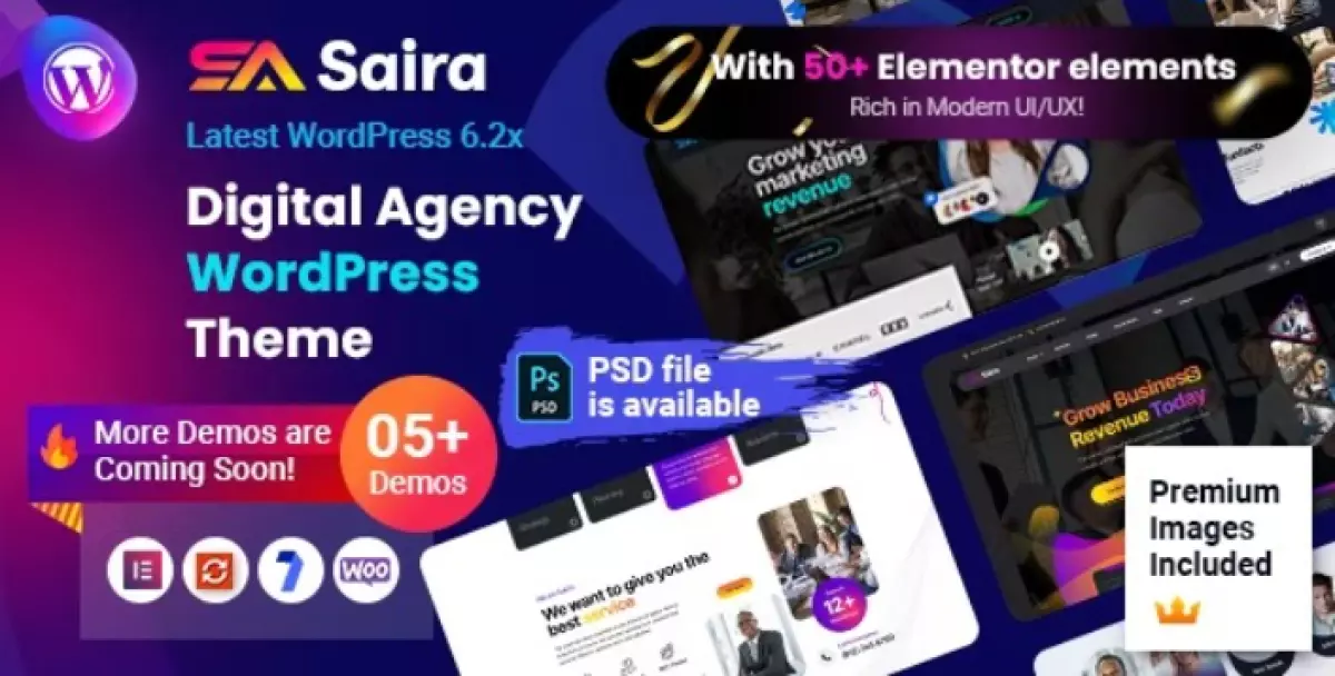 Saira - Digital Agency WordPress Theme