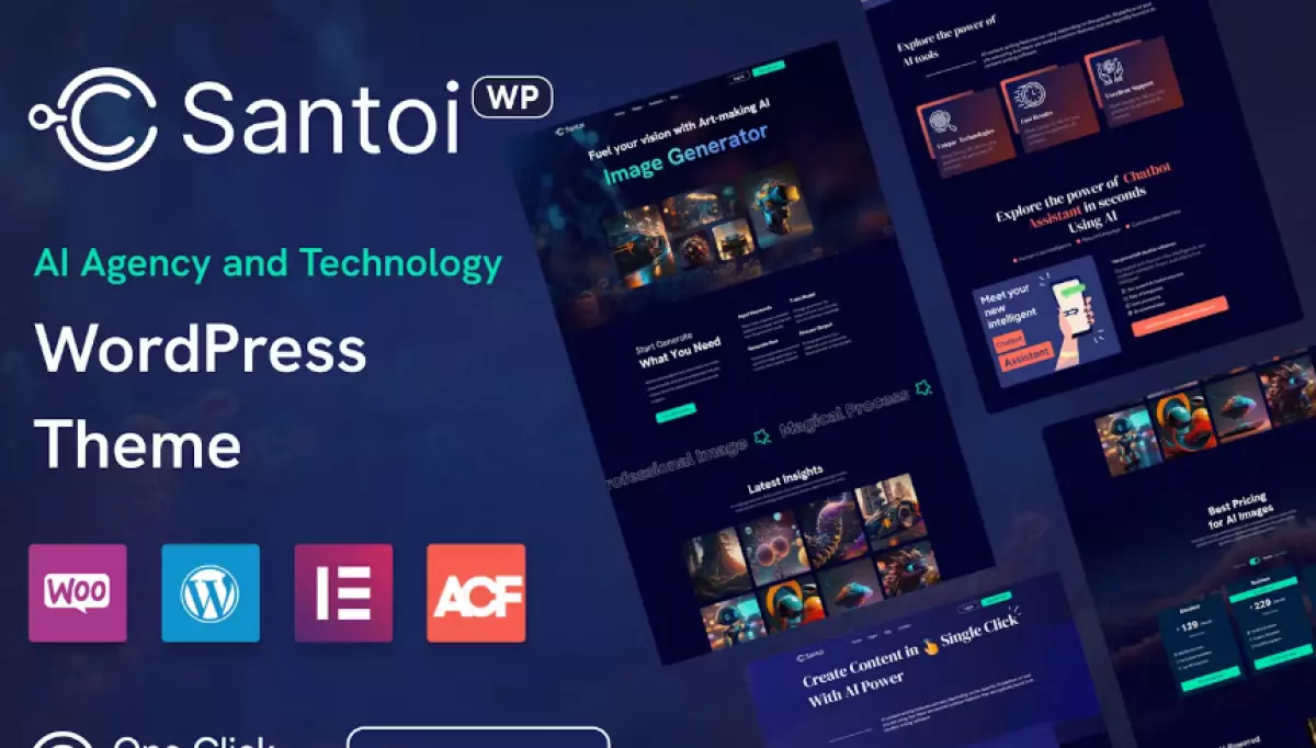 Santoi - AI Agency and Technology WordPress Theme