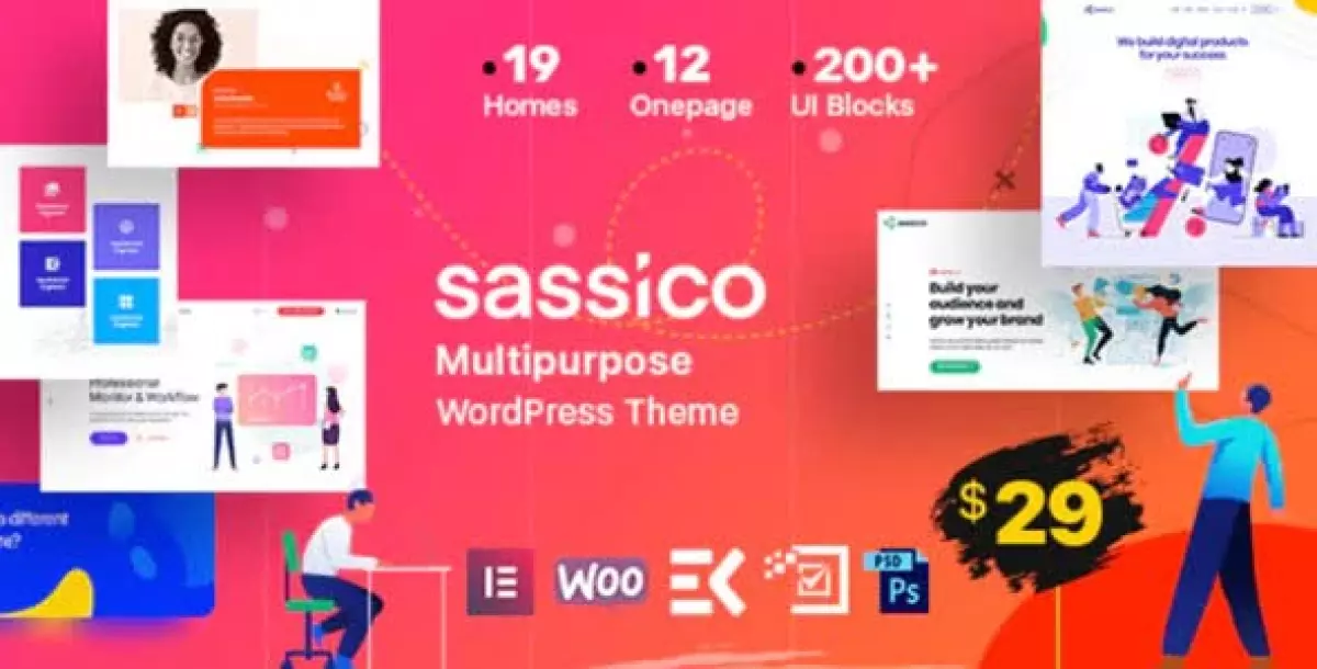 Sassico - Saas Startup Multipurpose WordPress Theme