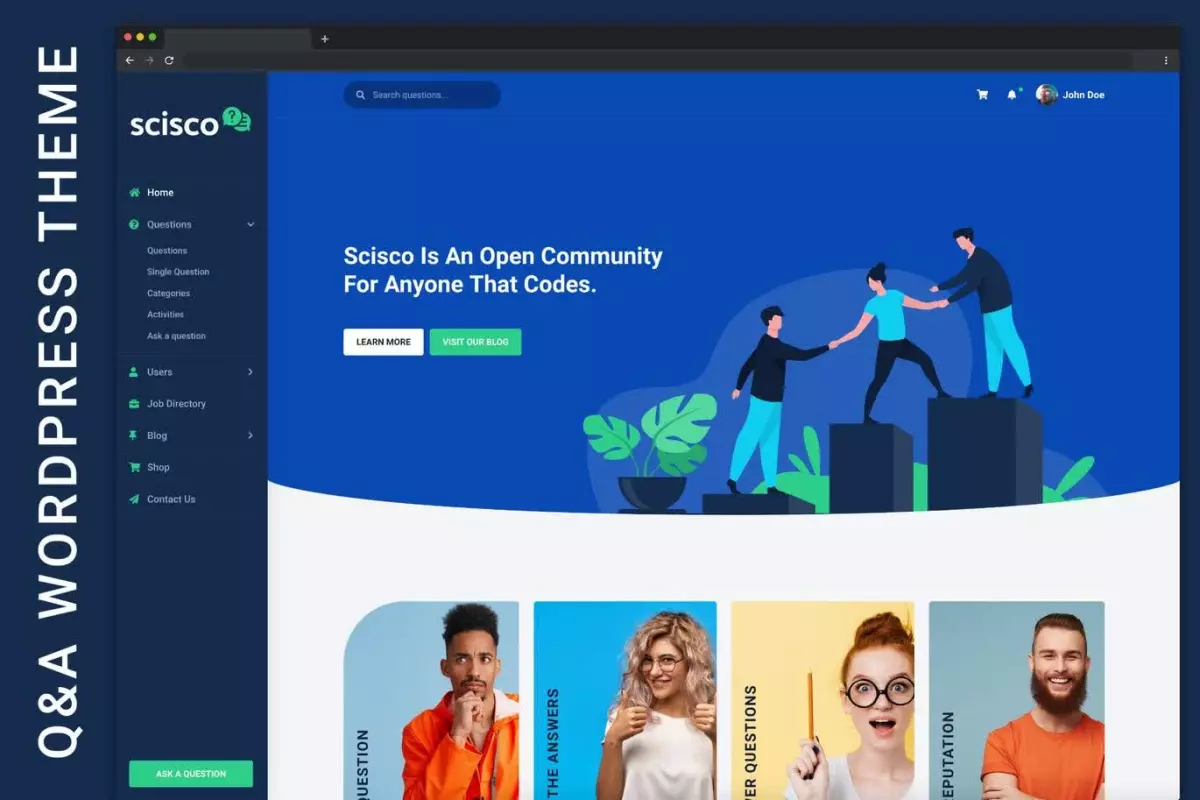 Scisco - Questions and Answers WordPress Theme 1.5.1 