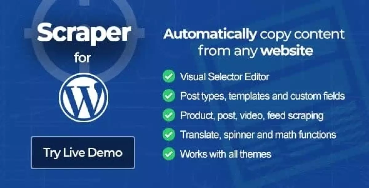 Scraper - Automatic Content Crawler Plugin for WordPress 2.0.5