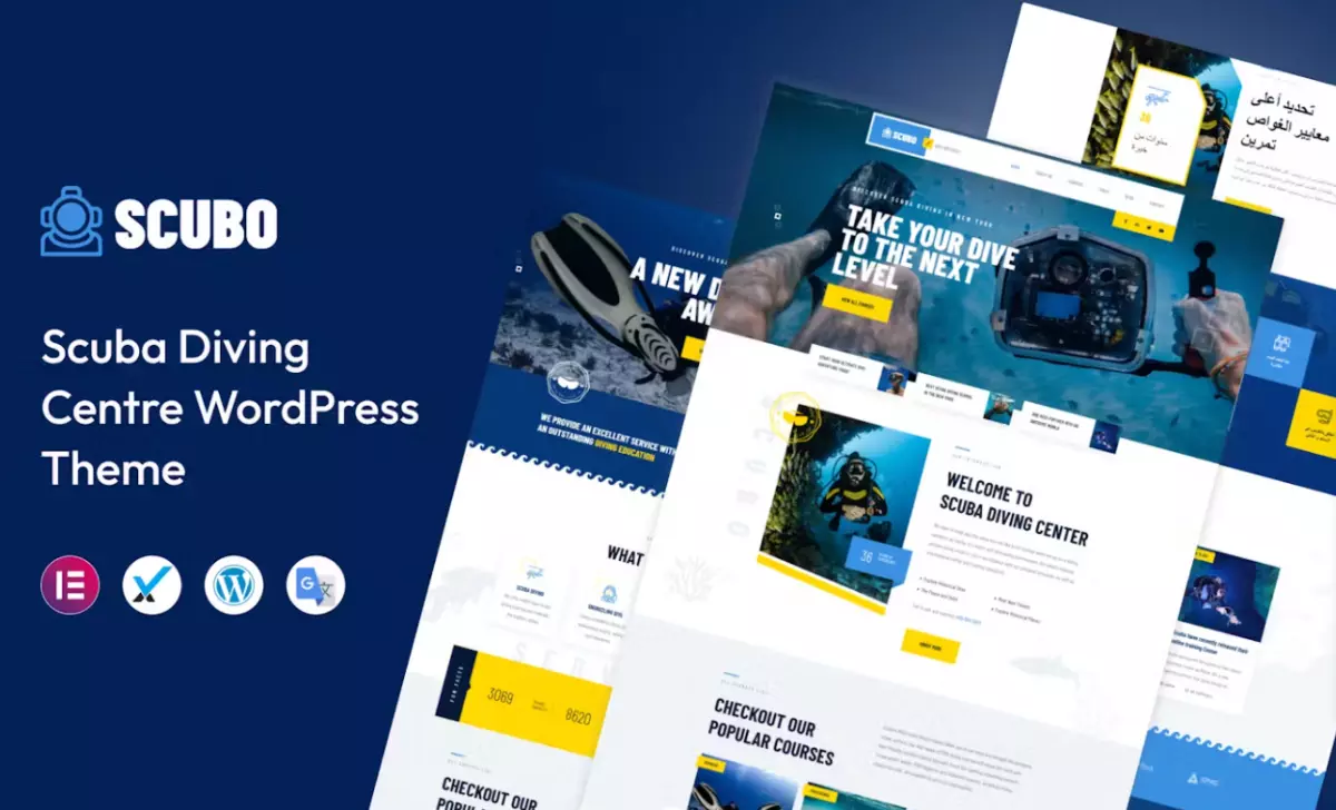 Scubo - Scuba Diving Centre WordPress Theme