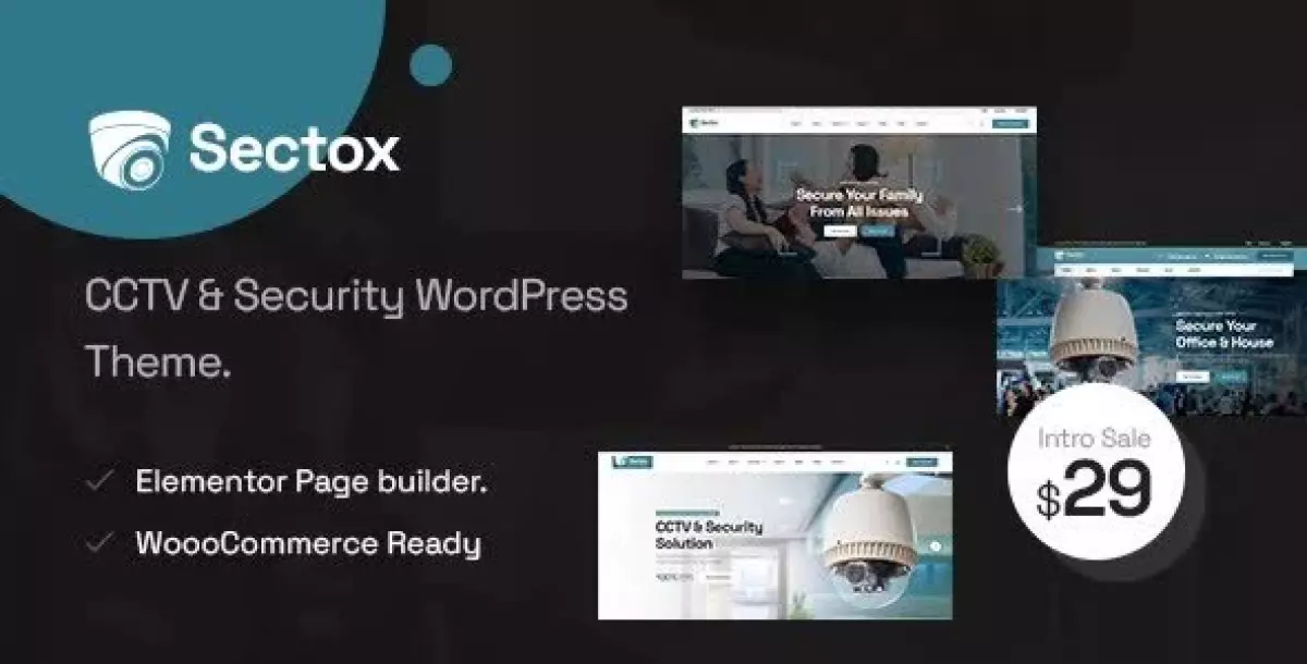 Sectox - CCTV & Security WordPress Theme