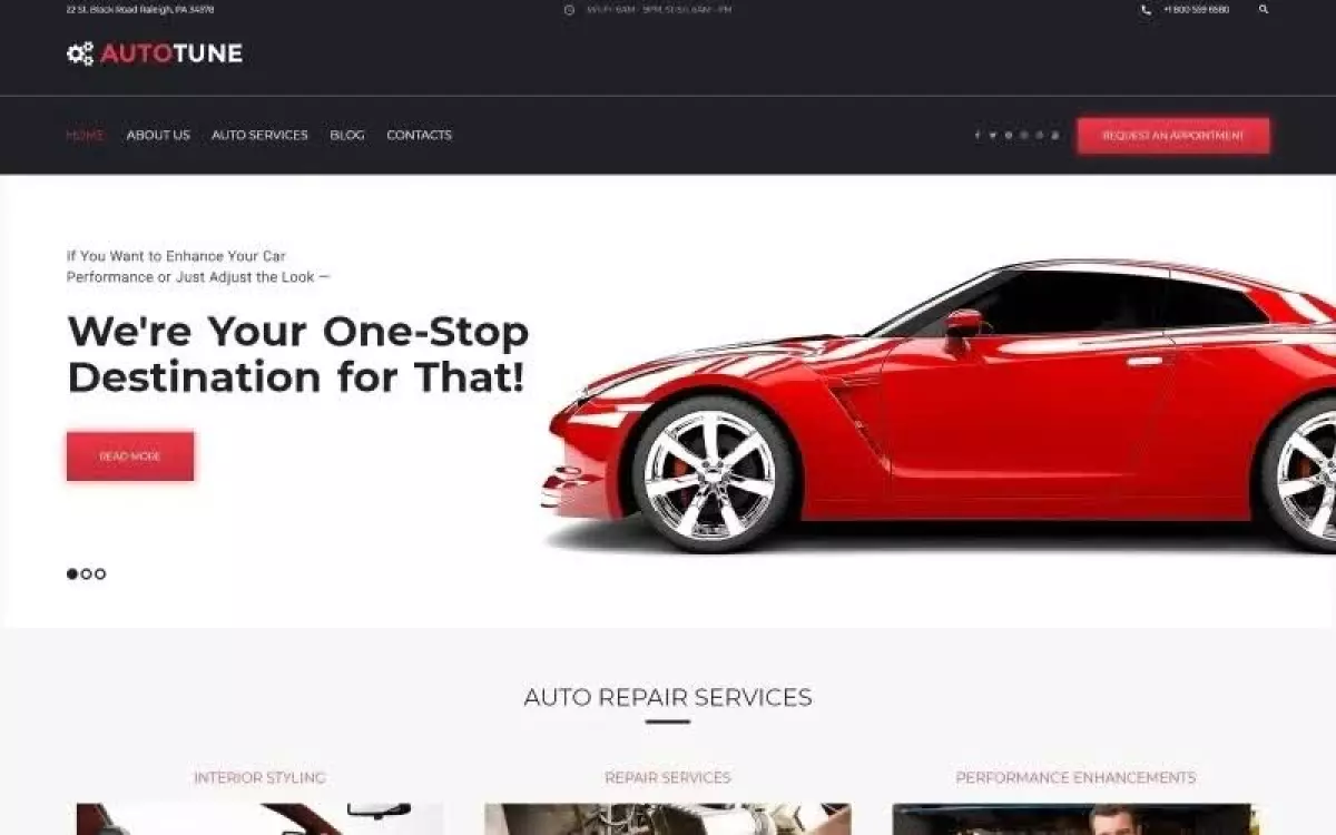 AutoTune - Car Tuning WordPress Theme