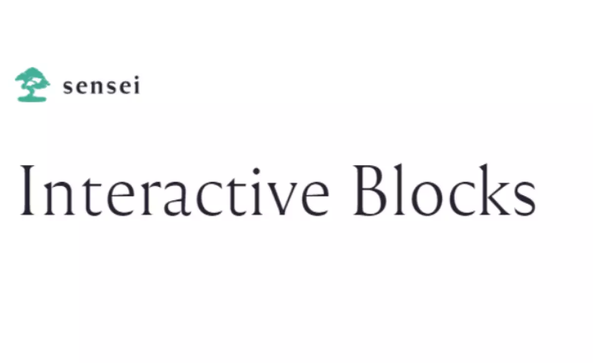 Sensei Interactive Blocks