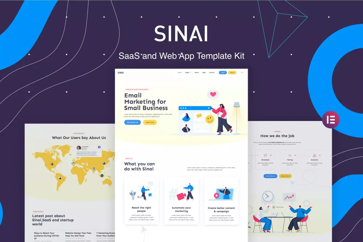 Sinai – SaaS and Web App Template Kit