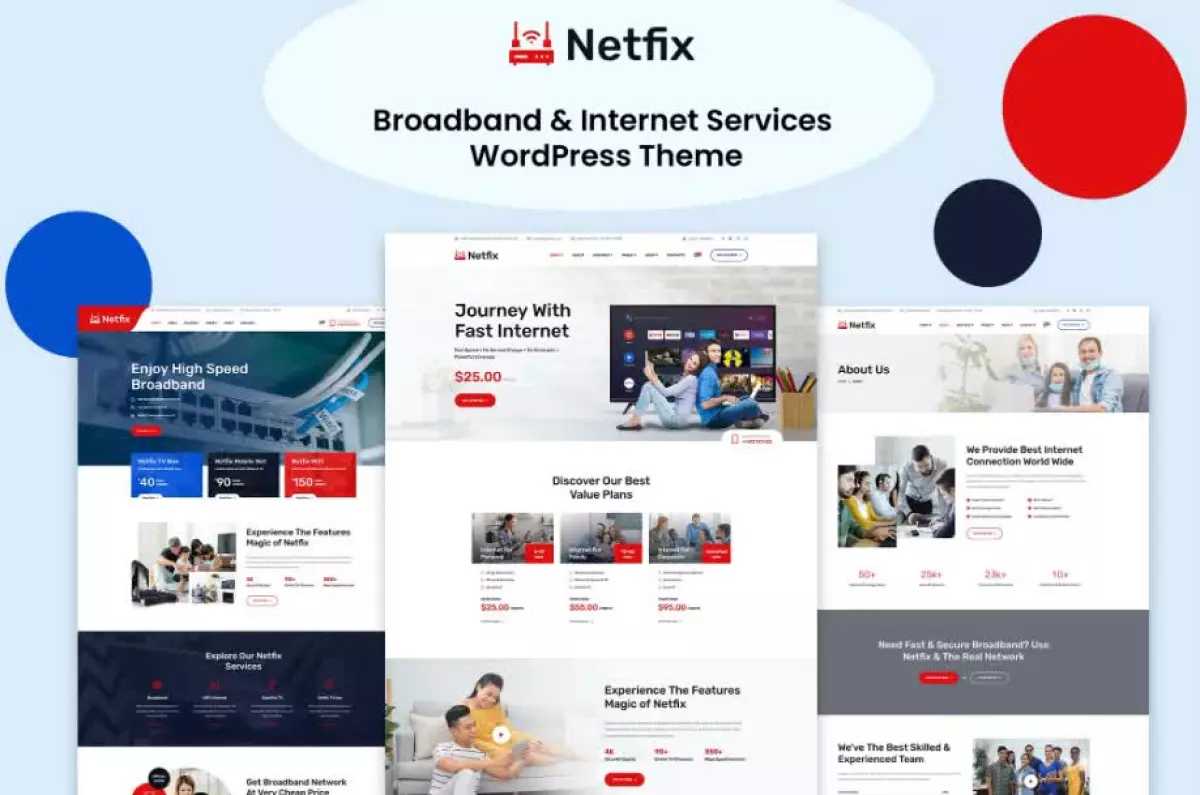 Netfix – Broadband & Internet Services WP Theme 1.1.3