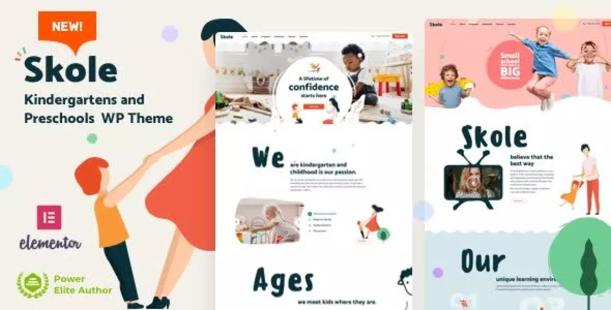 Skole - Children Kindergarten WordPress Theme