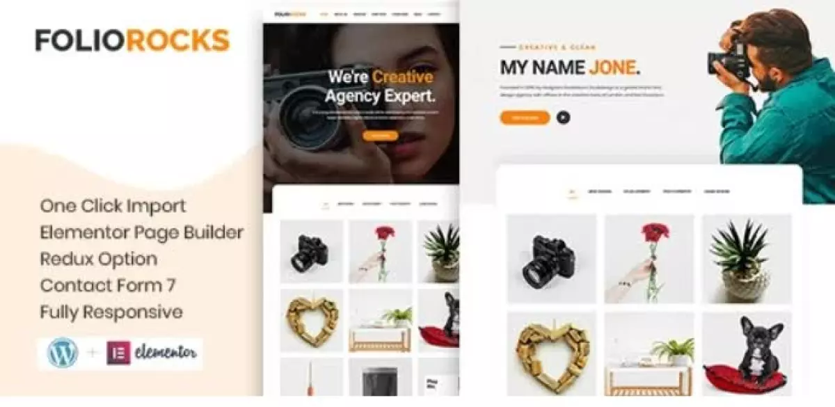 Foliorocks - Minimal Portfolio WordPress Theme