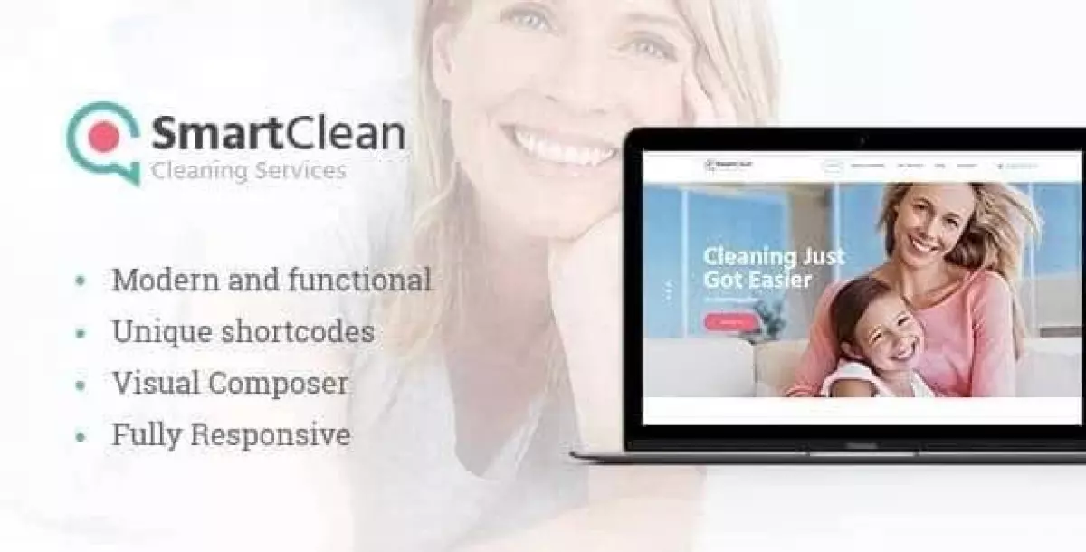 SmartClean | Housekeeping, Washing & Cleaning Company WordPress Theme