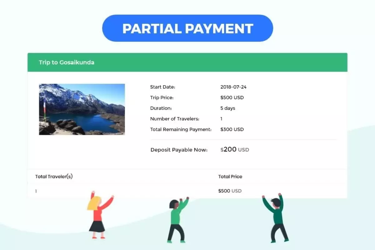 WP Travel Engine - Partial Payment