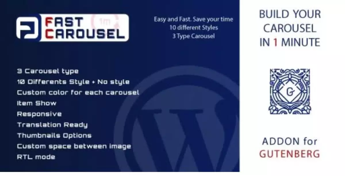 Fast Carousel for Gutenberg - WordPress Plugin