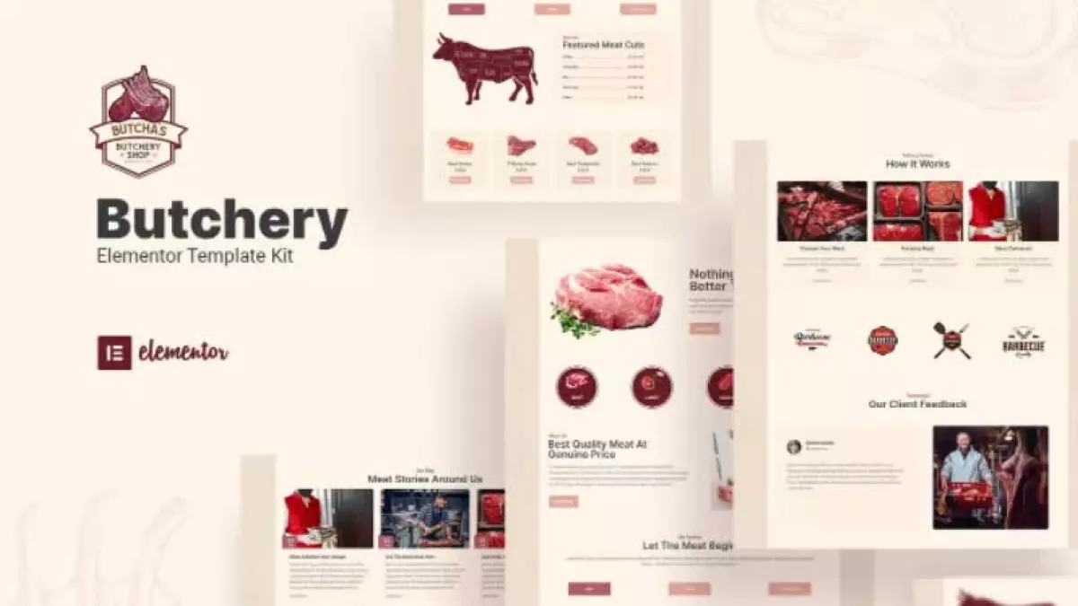 Butcha - Butchery Shop Elementor Template