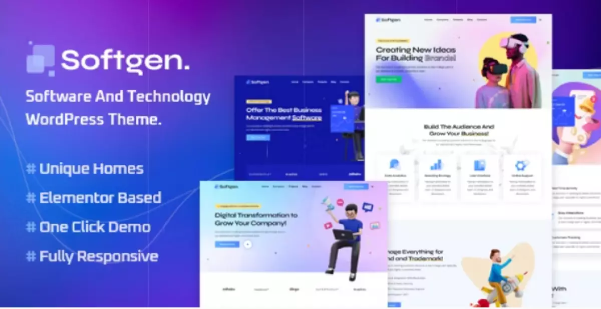 Softgen - Software &amp; Technology WordPress Theme