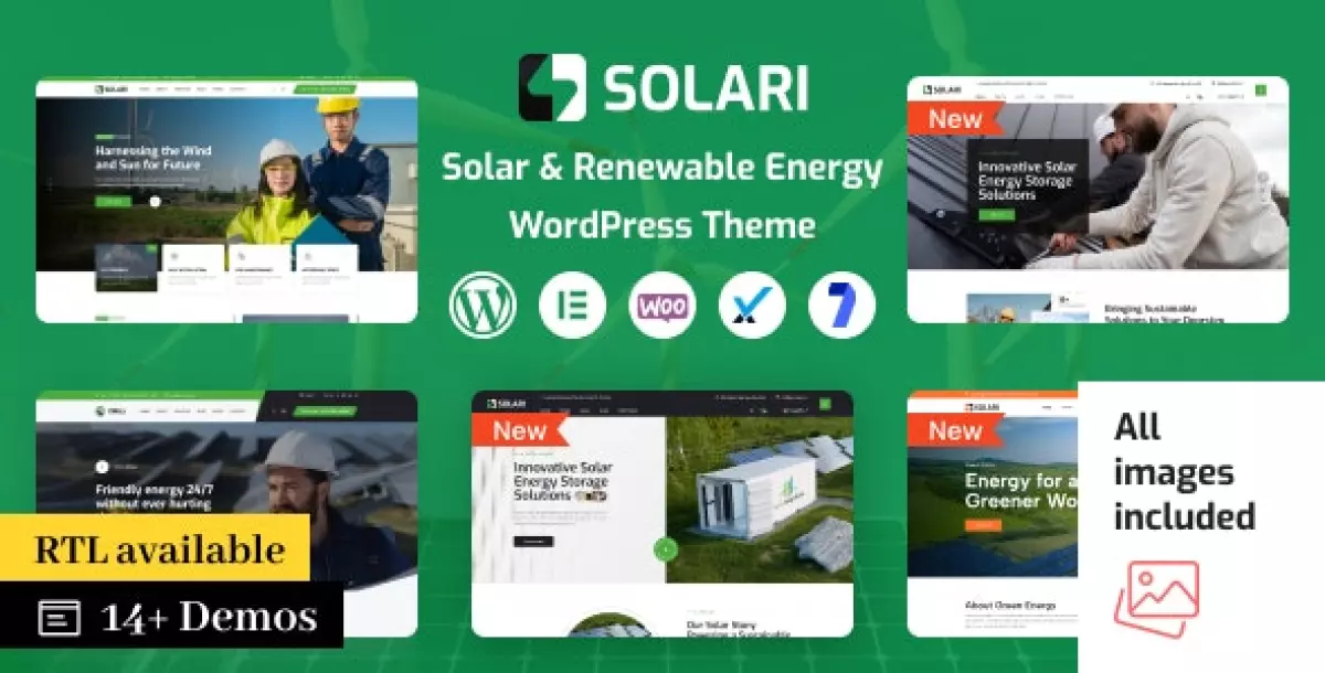 Solari - Ecology &amp; Solar Energy WordPress Theme