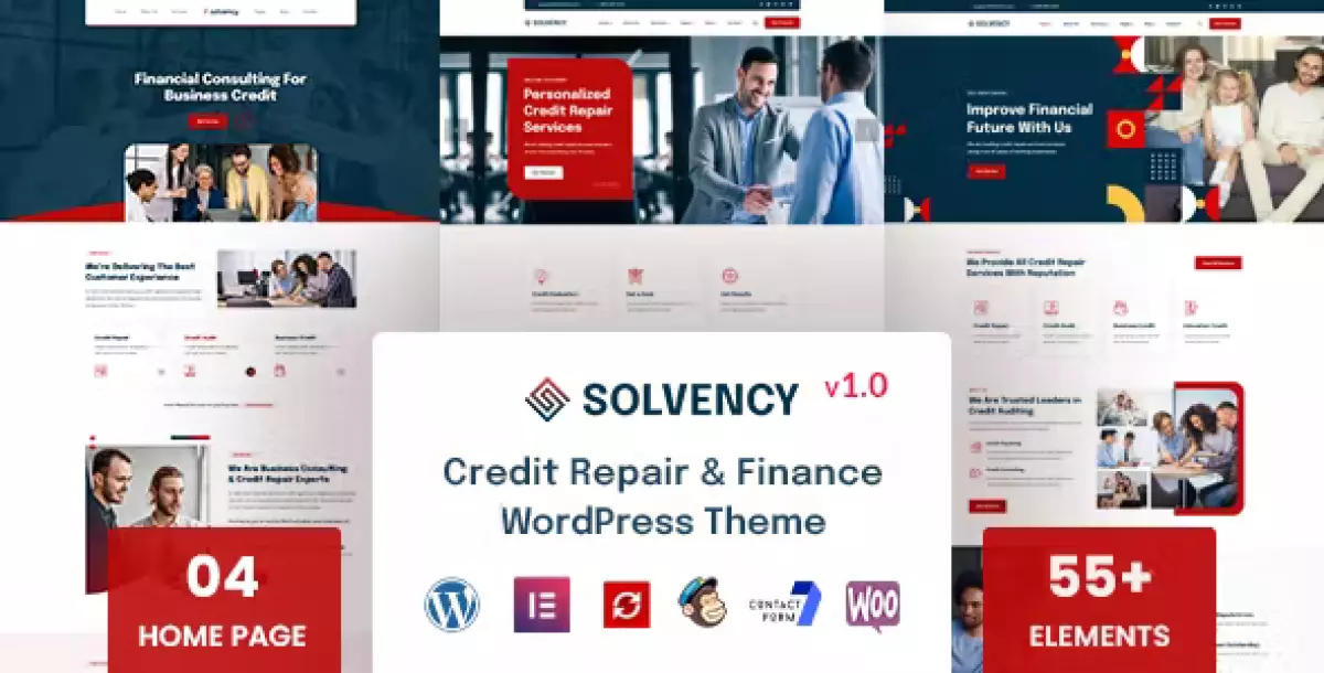 Solvency - Finance &amp; Credit Repair WordPress Theme