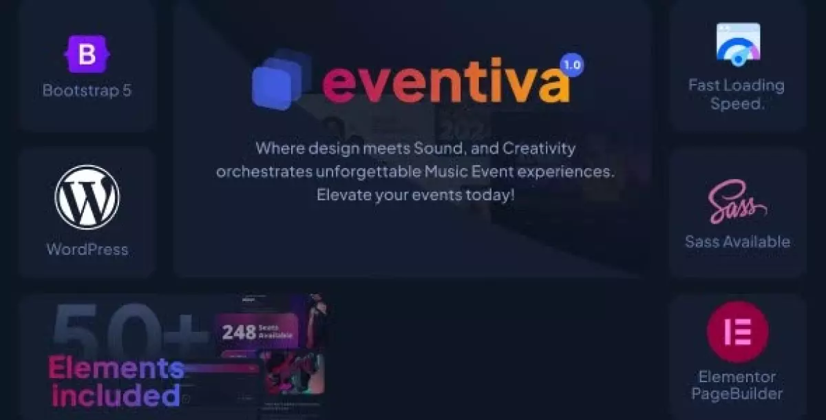 [WISH] Eventiva - Music &amp; Bands Events Landing Page WordPress