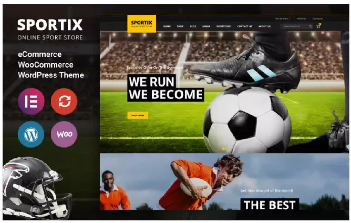 Sportix &#8211; Sports Store Woocommerce Theme