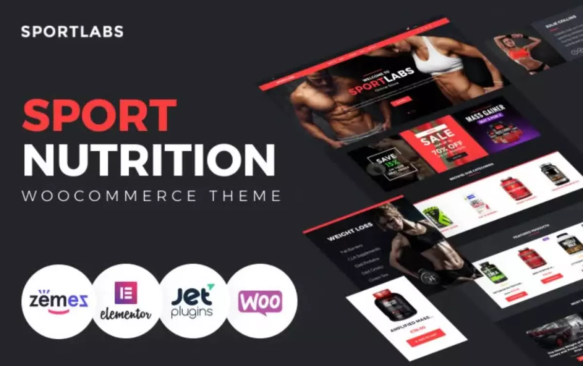 SportLabs &#8211; Sport Nutrition WooCommerce Theme