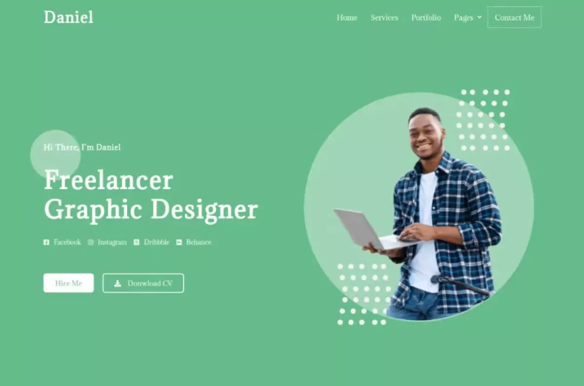 Daniel - Personal Freelancer Elementor Template