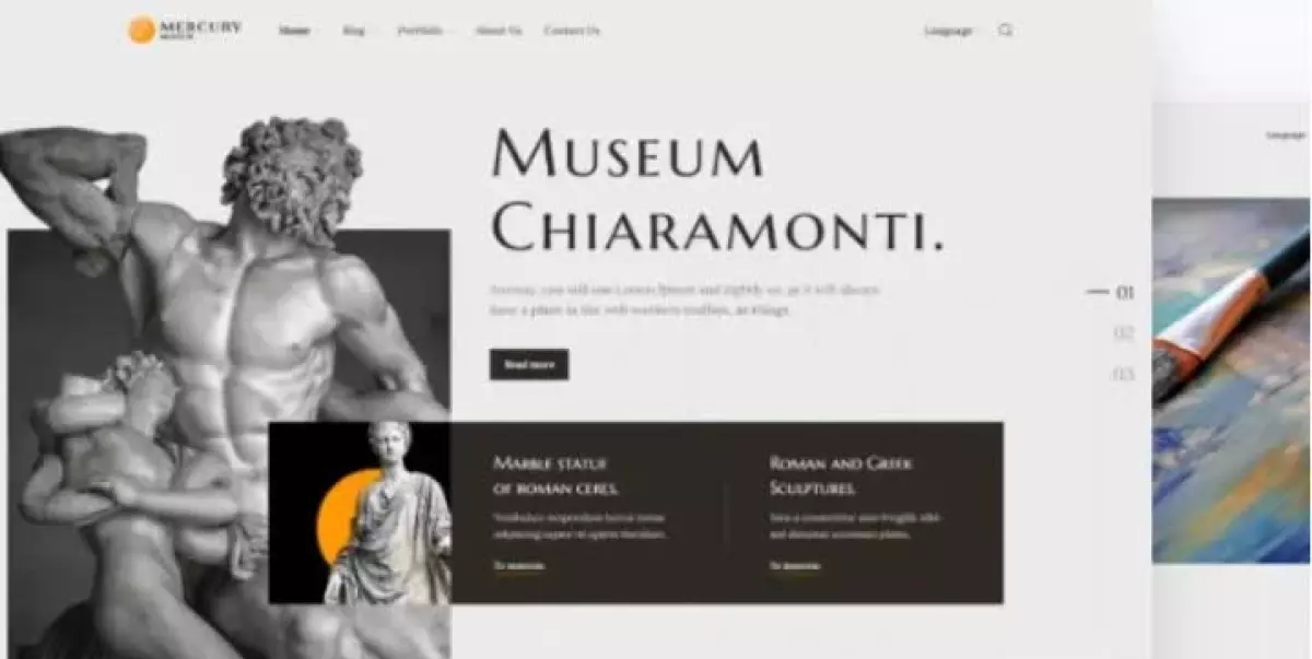 Mercury – museum, events, and exhibitions theme